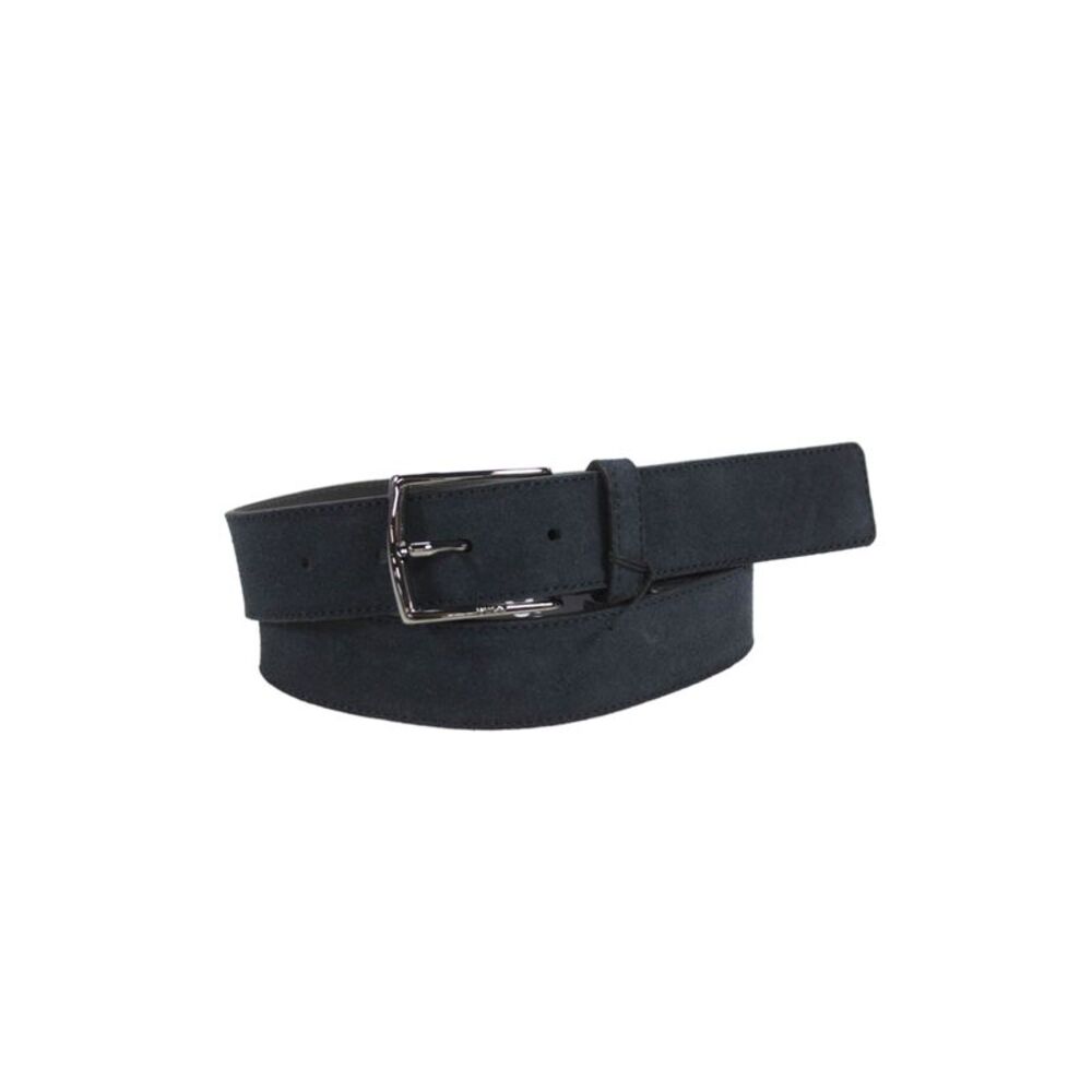 BOSS Mens Suede Frame Buckle Belt Navy Size 34